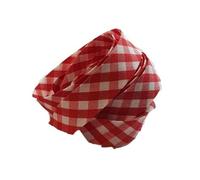 Ruban biais replié 20 mm coloris vichy rouge Vendu par 6 mètres Coton Polyester