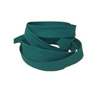 Ruban Biais Replié 20 mm Coton Polyester Vendu par 5 Mètres Coloris Bleu canard