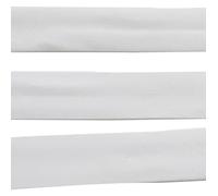 Ruban Biais Replié 20 mm - FILOUFACE - Blanc - 5 mètres - 65% Polyester - 35% Coton