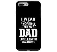 Ruban Blanc de Sensibilisation au Cancer du poumon I Wear White for Dad Coque pour iPhone 7 Plus/8 Plus