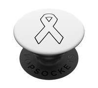 Ruban Blanc « I'm a Survivor pulmonaire Cancer Awarness » pour Homme et Femme PopSockets PopGrip Adhésif