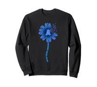 Ruban Bleu de Sensibilisation au Cancer du côlon Tournesol Sweatshirt