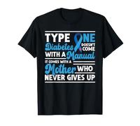 Ruban Bleu de Sensibilisation au diabète de Type 1 pour diabétique T1D T-Shirt