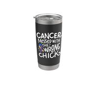 Ruban bleu jaune violet pour lutter contre le cancer de la vessie Gobelet isotherme en acier inoxydable double paroi