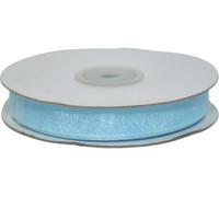 Ruban bleu organza h 20 mm, 50 m