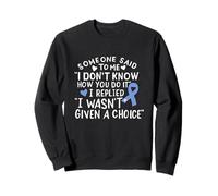 Ruban Bleu pour la Sensibilisation au Cancer de l'estomac Chemo gastrique Sweatshirt