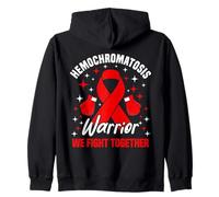 Ruban Bordeaux Warrior We Fight Hemochromatosis Awareness Sweat à Capuche