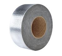 Ruban butyle pour fuites extérieures, bande d'étanchéité ultra-étanche pour toitures plates, hangars et surfaces métalliques, étanchéité des bateaux et des tuyaux, argenté (10 cm x 10 m)