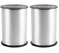Ruban cadeau argent (Lot de 2)