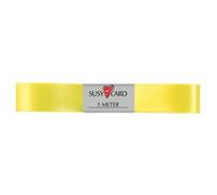 Ruban cadeau 'double satin', 15 mm x 3 m, jaune