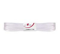 Ruban cadeau 'double satin', 3 mm x 3 m, bleu