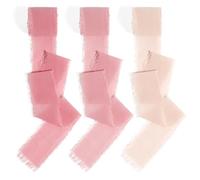 Ruban cadeau rose en mousseline de soie - Ruban cadeau de mariage - Ruban en tissu - Ruban cadeau de mariage - Ruban en organza - Ruban cadeau de mariage - Pêche