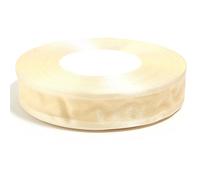 Ruban Cadeau Ruban en mousseline de soie 50 yards (45,7 m) et 2,5 cm diamètre, coloré transparent, idéal for la confection bouquets mariage, d'anniversaire Noël(Beige)