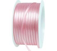 Ruban cadeau satin ruban de décoration rose pastel mariage 3mm 50m