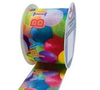 Ruban cadeau, sur bobine 'Ballons'