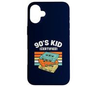 Ruban Cassette rétro certifié années 90 pour Enfant Design Vintage Coque pour iPhone 16 Plus