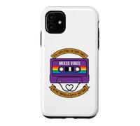 Ruban Cassette rétro LGBT Rainbow Heart Gay Pride Coque pour iPhone 11
