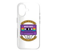Ruban Cassette rétro LGBT Rainbow Heart Gay Pride Coque pour iPhone 17