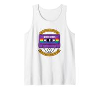 Ruban Cassette rétro LGBT Rainbow Heart Gay Pride Débardeur