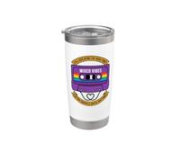 Ruban cassette rétro LGBT Rainbow Heart Gay Pride Gobelet isotherme en acier inoxydable double paroi