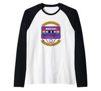 Ruban Cassette rétro LGBT Rainbow Heart Gay Pride Manche Raglan