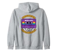 Ruban Cassette rétro LGBT Rainbow Heart Gay Pride Sweat à Capuche