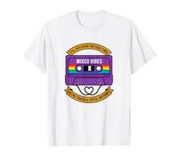 Ruban Cassette rétro LGBT Rainbow Heart Gay Pride T-Shirt