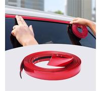 Ruban chromé pour moulures automobiles, Bande de garniture automobile auto-adhésive 32,8 pieds rouge brillant 4-50mm(6mm(0.23Inch))