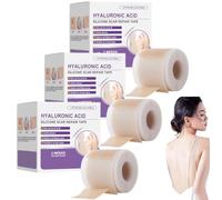 Ruban cicatriciel en silicone à l'acide hyaluronique, ruban réutilisable pour l'élimination des cicatrices, ruban cicatriciel en silicone, doux pour tous les types de peau (3 boîte)
