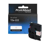 Ruban compatible Brother TZe-222 - (9 mm) - Rouge sur blanc