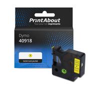Ruban compatible Dymo 40918 (S0720730) - (9 mm) - Noir sur jaune