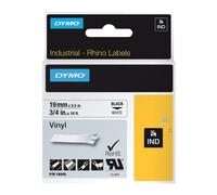Ruban continu étiquettes vinyle pour Rhino 6000 - 24 mm - noir/blanc Dymo