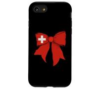 Ruban Coquette avec Drapeau Suisse de la fierté Suisse Coque pour iPhone SE (2020) / 7/8