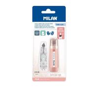 MILAN Ruban correcteur rose 5 mm x 6 m avec 1 recharge
