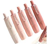 Ruban correcteur double face : adhésif rétractable type correction, stylo à colle à pression, ruban en papier blanc, fournitures de papeterie, couleur douce, amovible, pour enfants, filles,