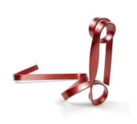 Ruban créatif flottant en fer à suspendre - Couleur vin - Pour la maison - Fabriqué à partir de métal robuste - Taille polyvalente - Dimensions : 34 x 15 x 16 cm (rouge)