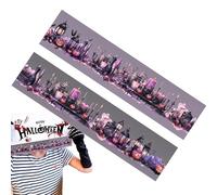 Ruban Créatif Halloween - Ruban Adhésif Décoratif Halloween Coloré,Rouleau Autocollants Gothiques Festifs pour Journal Scolaire Carnet Mémoire Loisirs Créatifs