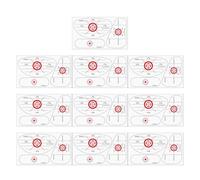 Ruban d' de Golf - 10 Feuilles d'étiquettes d' de Visage de Club | Mettre des Autocollants d'aide à l'alignement | Bande de Frappe de Golf pour l'entraînement à l'analyse du Swing | Adhési