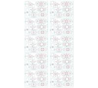 Ruban d' de Golf - 10 Feuilles d'étiquettes d' de Visage de Club | Mettre des Autocollants d'aide à l'alignement | Bande de Frappe de Golf pour l'entraînement à l'analyse du Swing | Adhési