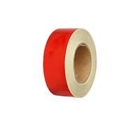 Ruban d'avertissement, ruban lumineux, Adhésif d'avertissement de danger 2 "X 150 pieds, rouleaux d'autocollants réfléchissants fins for vélos, décoration moto(Red)