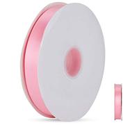 Ruban de 100 mètres, ruban de satin rose double face pour décorations de fête de Noël, décoration de mariage, largeur 3 cm