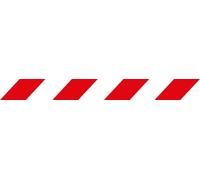Ruban de balisage blanc et rouge, matériau résistant, haute visibilité, idéal pour délimiter les espaces et signaler les zones à danger.