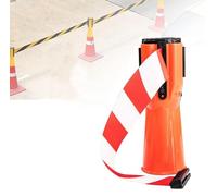 Ruban de barrière à cône rétractable 1 pièce, ceinture d'urgence haute visibilité for le contrôle des foules, convient aux cônes Standard(Red,2m 6.6FT)