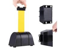 Ruban de barrière de sécurité rétractable magnétique - Ceinture de contrôle des foules murale, cordon durable for les événements, la gestion des files d'attente et la sécurité publique(3m)