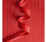 Ruban de biais en satin rouge de 18 mm de large - pré-plié - 5 mètres