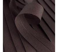 Ruban de biais marron de 25 mm de large - pré-plié - Polycoton - 10 mètres