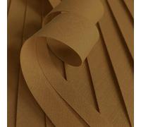 Ruban de biais Ocre 25 mm de large - Préplié - Polycoton - 10 mètres