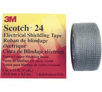 Ruban de blindage Scotch® 24 3M SCOTCH24-25X4.5 argent (L x l) 4.5 m x 25 mm résine caoutchouc 1 p