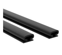 Ruban de boudin de porte en caoutchouc - 6 m - Joint de porte d'entrée - Bandes d'étanchéité en caoutchouc - Joint d'étanchéité en PVC autocollant - Joint de cadre insonorisant (BK)