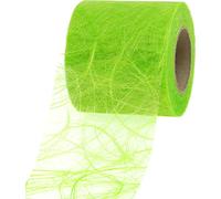 Ruban de bricolage non tissé Sizoweb 8cm x 25m vert pomme Ruban de décoration pour le printemps, emballage cadeau, décoration